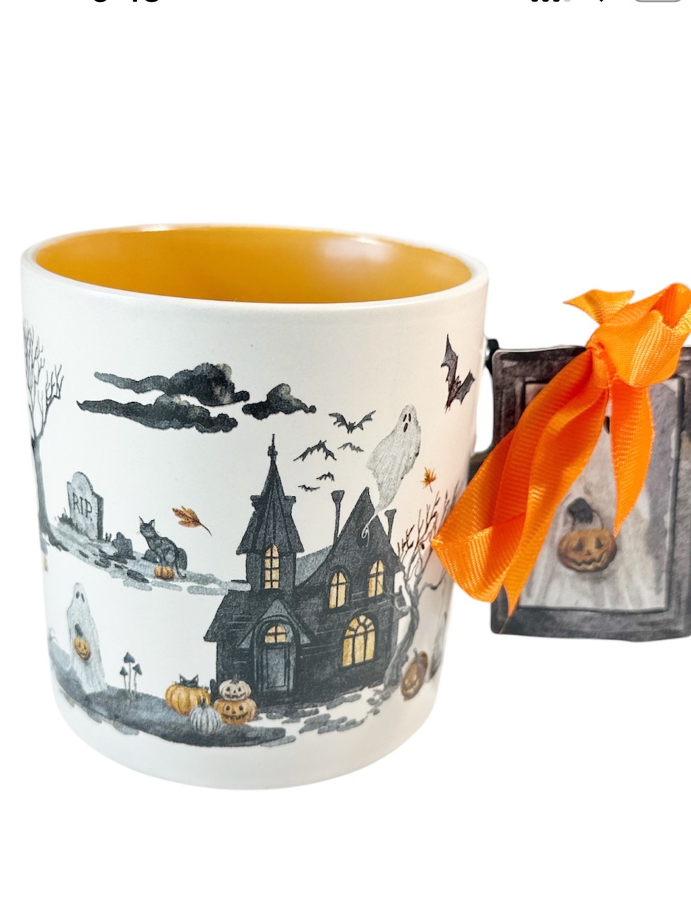 NEW Sunday Morning Ceramics HALLOWEEN HAUNTED HOUSE Ceramic Mug